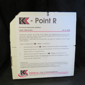 KK-Point R - schwach klebend (ablösbar), Karton à 2'000 St.