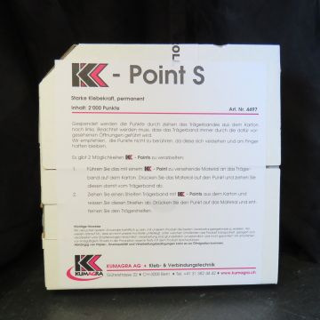 KK-Point S - stark klebend (permanent), Karton à 2'000 St.