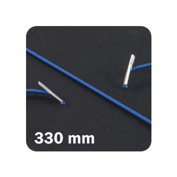 Rundgummi mit 2 Metallsplinten, Ø ca. 2.2 mm, 330 mm lang - dunkelblau