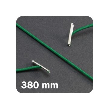 Rundgummi mit 2 Metallsplinten, Ø ca. 2.2 mm, 380 mm lang - grün