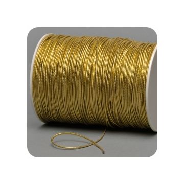 Rundgummi auf Rolle, Ø ca. 2 mm - gold