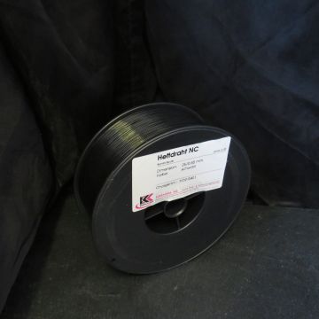 Heftdraht Nylon Coating, 25/0.55 mm - schwarz, Bambispule à 2 kg