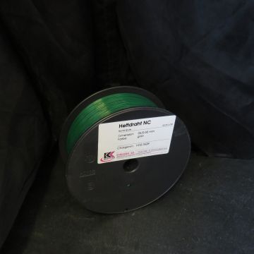 Heftdraht Nylon Coating, 25/0.55 mm - grün, Bambispule à 2 kg