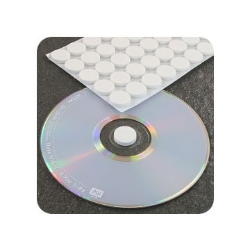 CD-Schaumstoffpunkte, selbstklebend - weiss