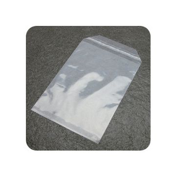 Klappenbeutel, PE-Folie 50 µm, 110 x 170 mm - transparent